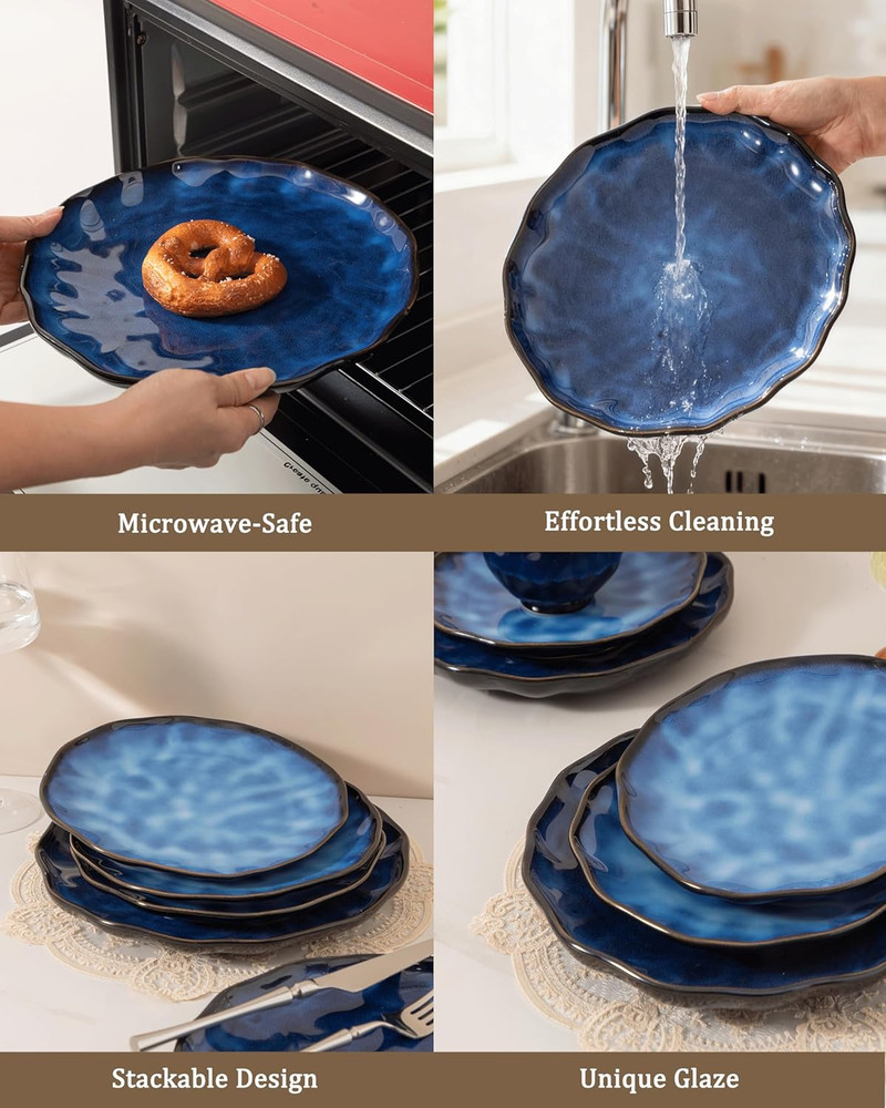 Dinnerware Sets Plates and Bowls Sets Modern Plates,Ceramic Dinnerware Sets,12 P