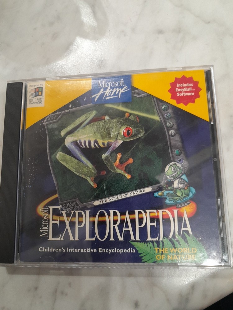 Microsoft Explorapedia Childrens Interactive Encyclo Windows 95 1995