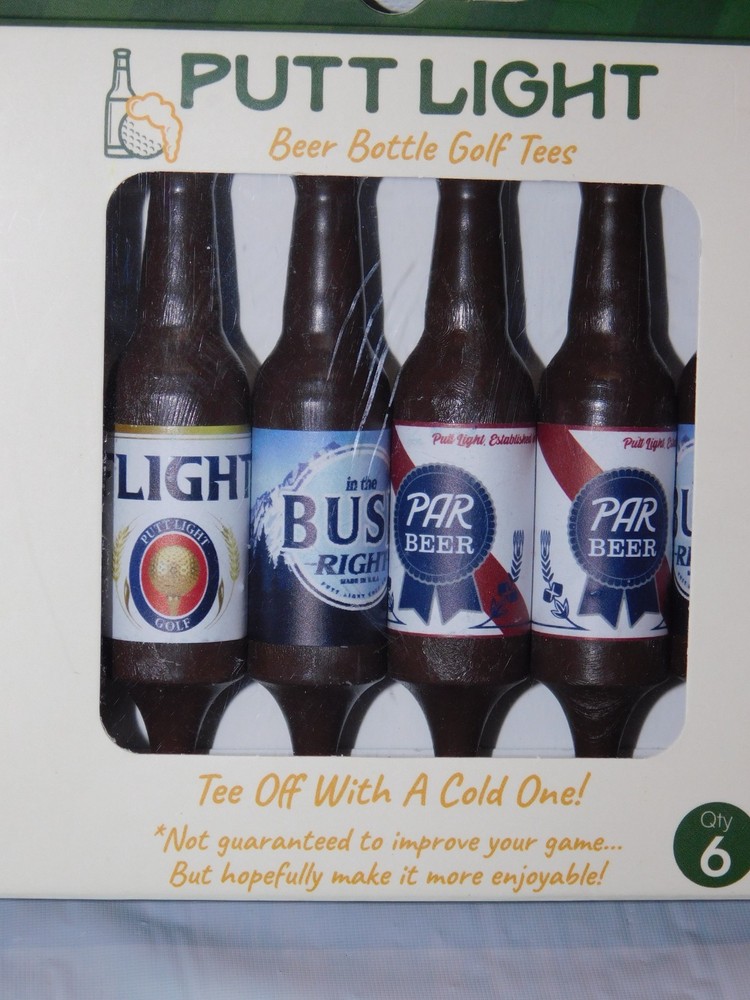 PUTT LIGHT GOLF BEER BOTTLE TEES