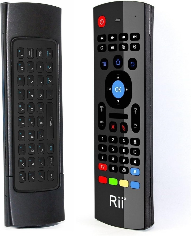 Rii MX3 Multifunction 2.4G Fly Mouse Mini Wireless Keyboard & Mini, Black