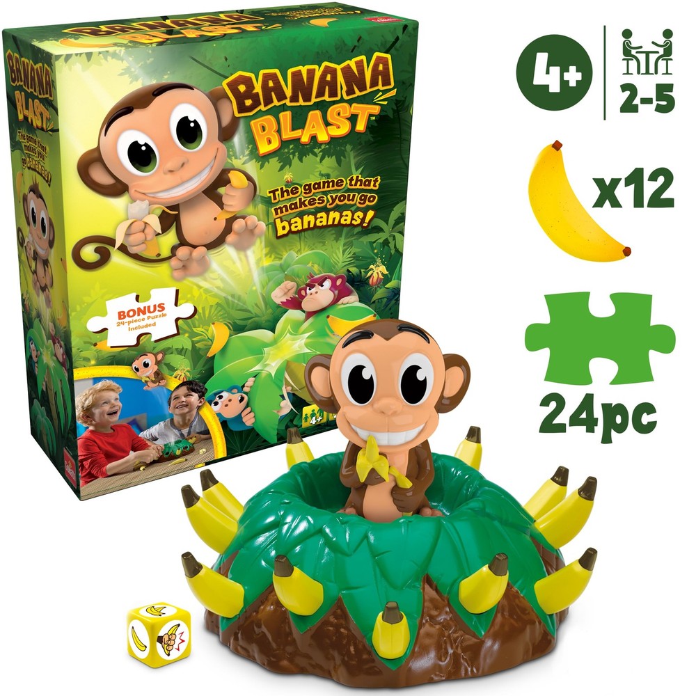 Banana Blast - Pull The Bananas Until The Monkey Jumps Game - Includes a Fun ...