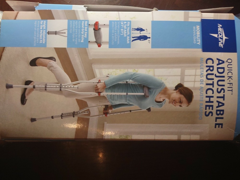 Medline Adjustable Crutches