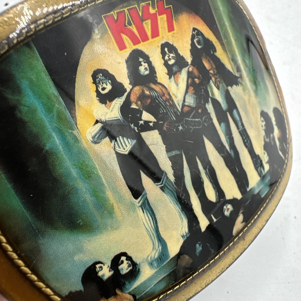 Vintage KISS Belt Buckle Pacifica Love Gun 1977 Ace Gene Paul Peter
