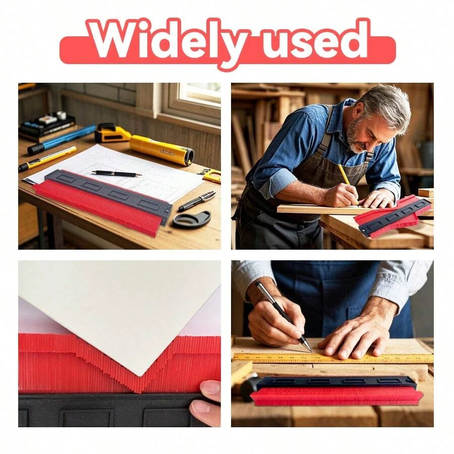 Contour Gauge Tool, Precision Profilometer Tool Set, Adjustable Profile Scribing