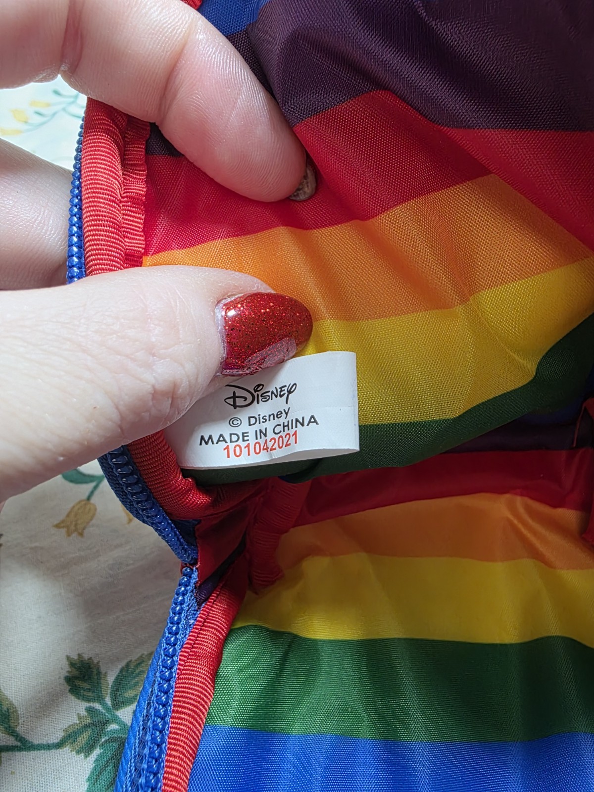 Disney's Stitch Rainbow Cosmetic Makeup Bag Pouch with Zipper Pride