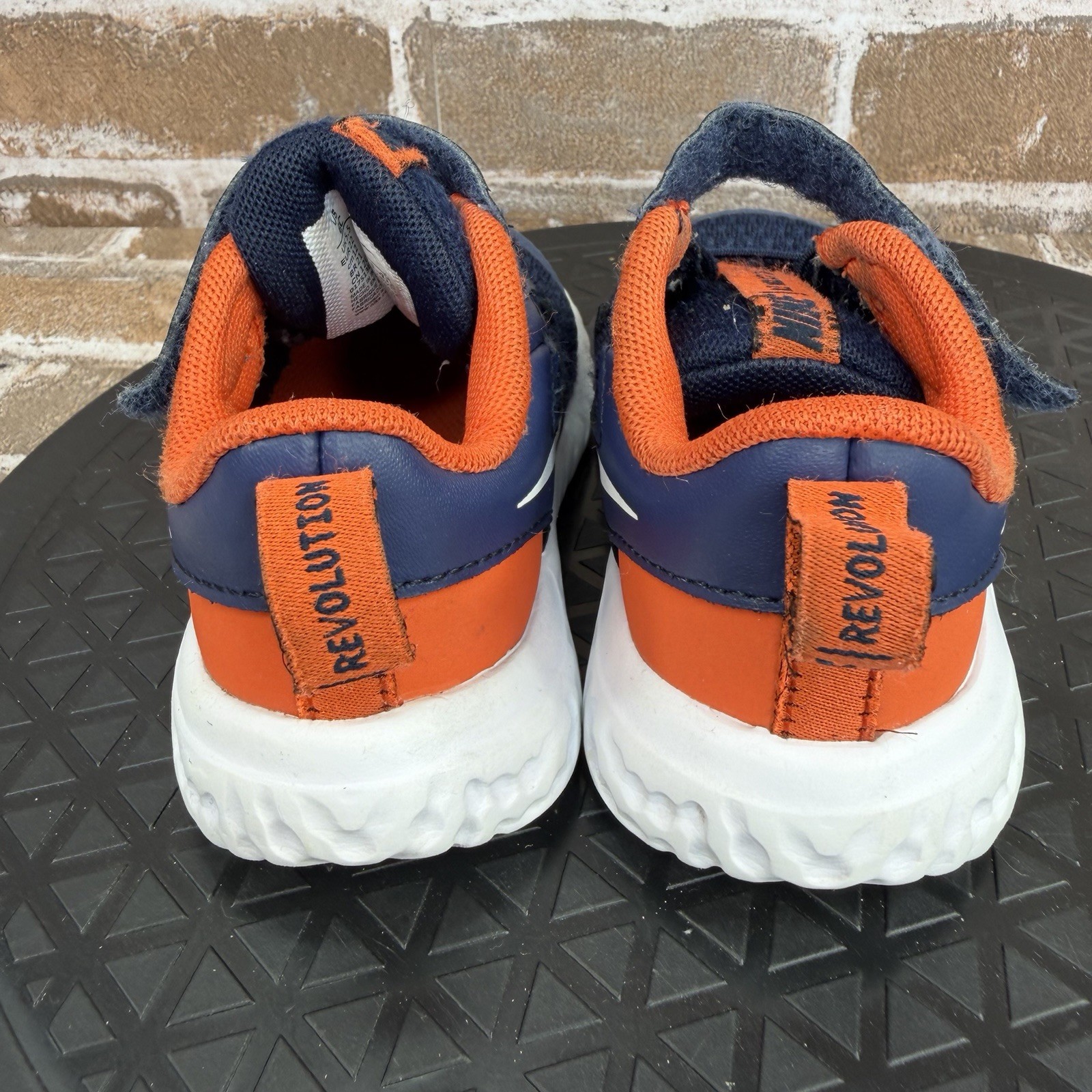 Nike Revolution 5 Running Shoes Blue Orange BQ5673-410 Boys Toddler Size 6C