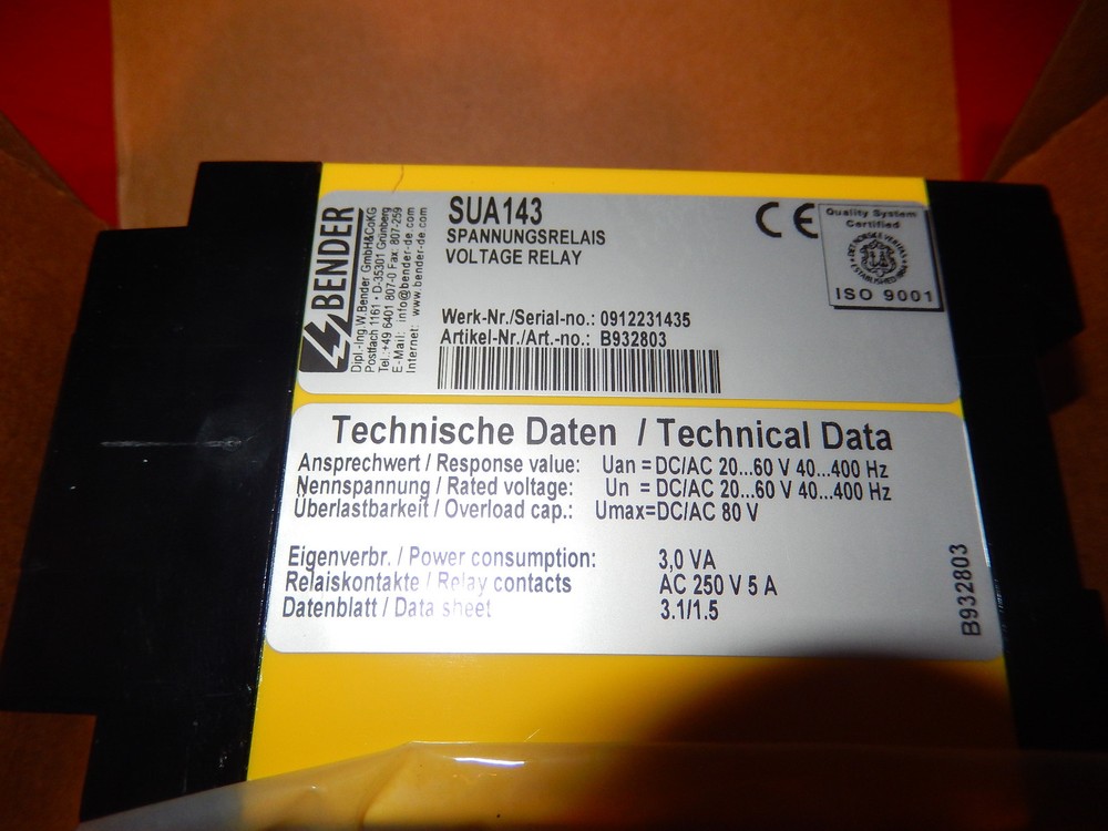 Bender SUA143 B932803