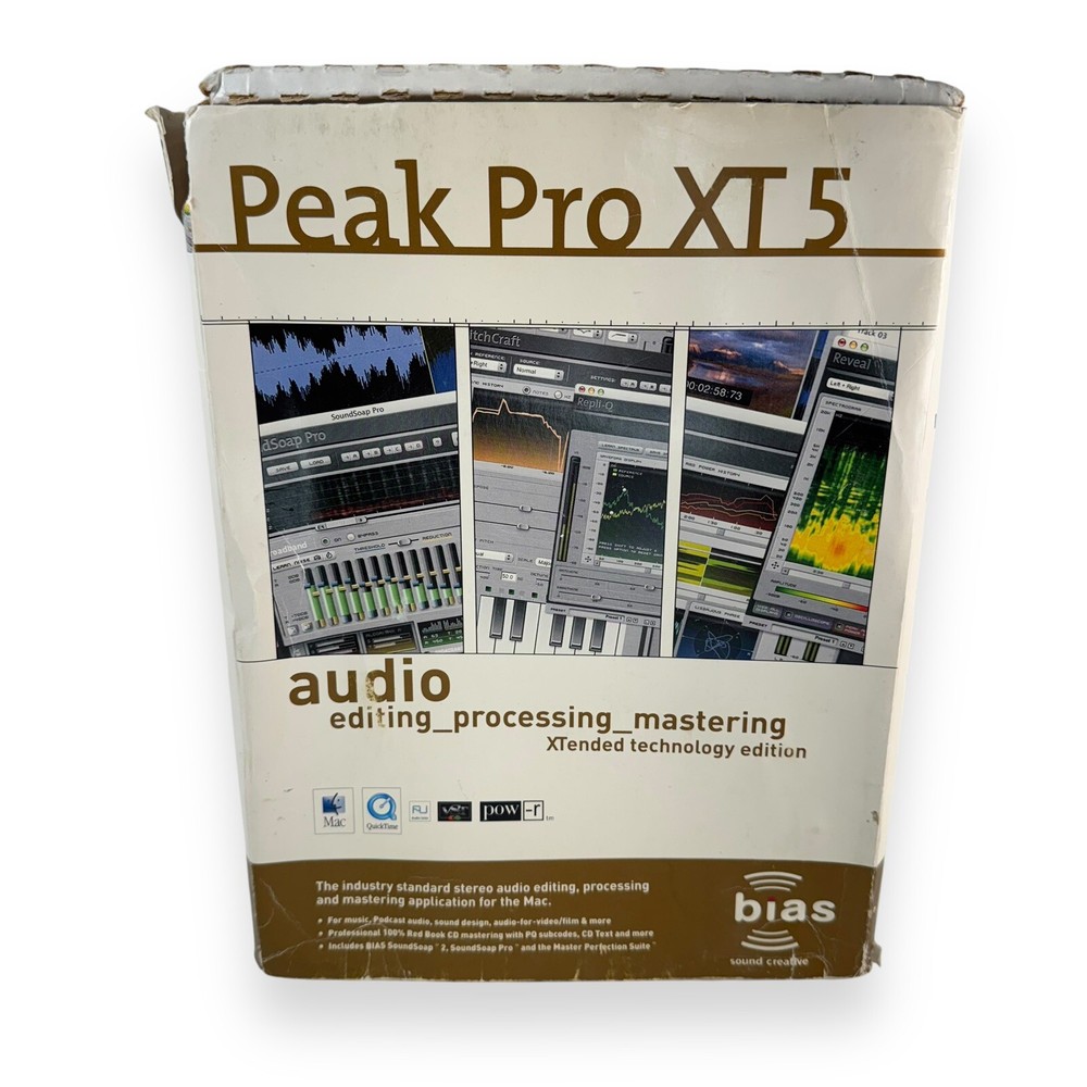 BIAS PEAK PRO 5 Audio Editing Mastering Software Windows MAC PC Software