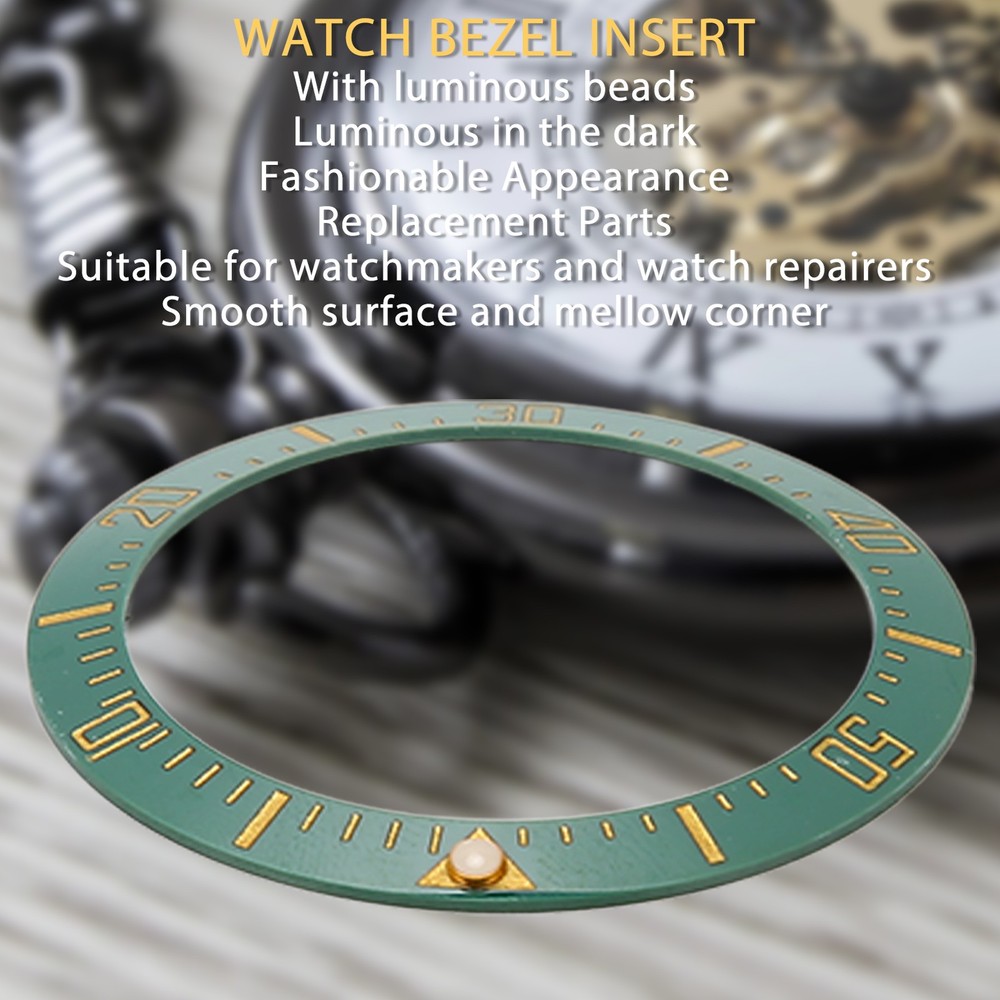 1 X Ceramic Watch Bezel Insert Exquisite Replacement Accessory For Watchmaker