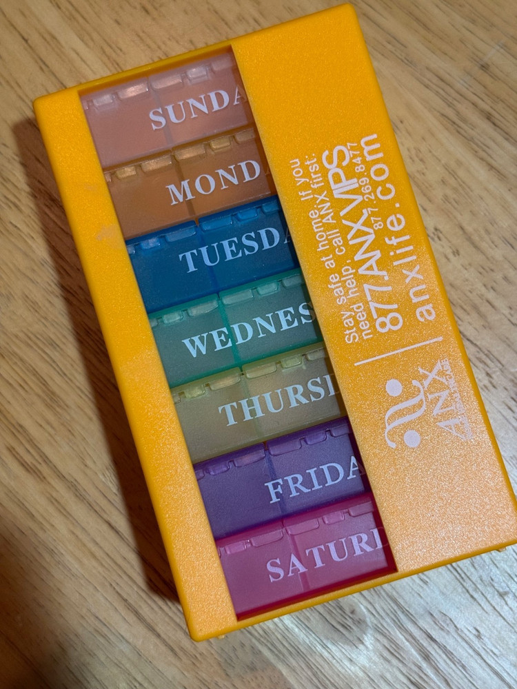 Weekly Pill Organizer - 3 times a day - Plastic