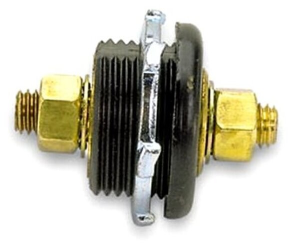 74145 Black Thru Panel Connector