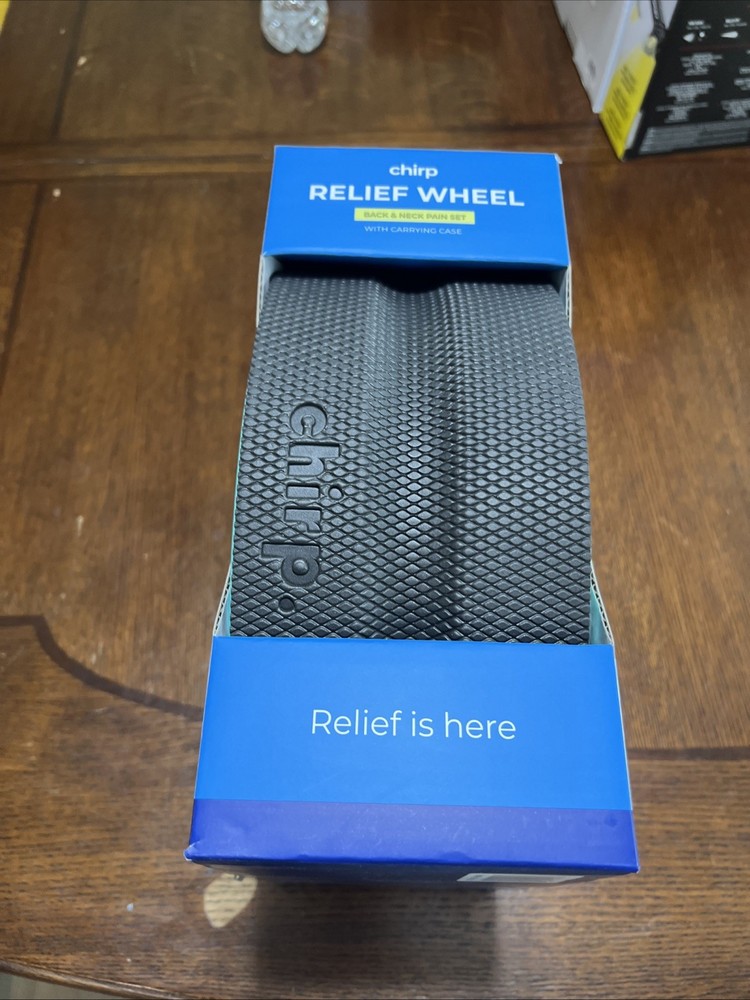 Chirp Relief Wheel Foam Rollers Back & Neck 10" 6" 4" With Case