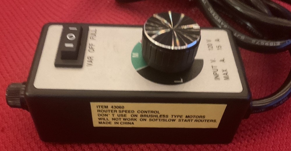 NOB Router Variable Speed Controller Electric Motor AC Bench Grinder Rheostat
