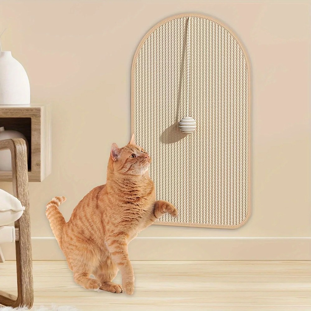 Cat Wall Scratch Pad - Durable Sisal Protector for Sofa & Walls