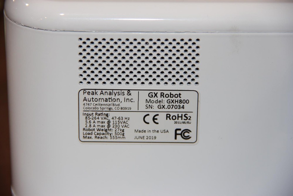 PEAK ANALYSIS & AUTOMATION GXH800 GX Robot