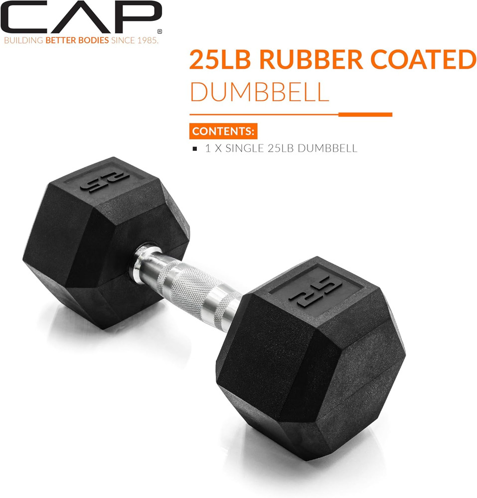 12-Sided Coated Dumbbell Weight | Multiple Options