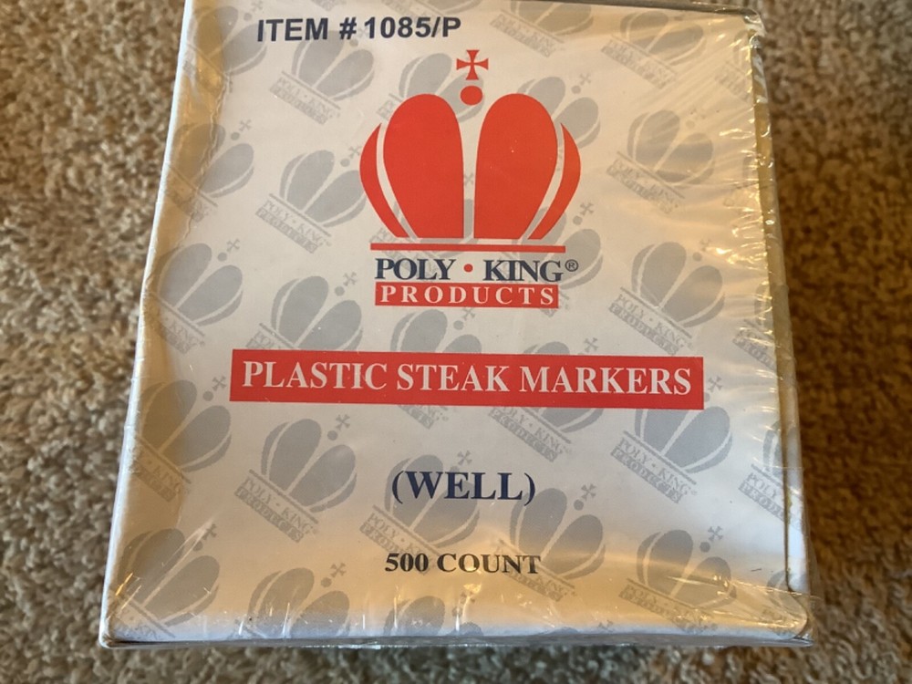 10 POLY KING PLASTIC STEAK MARKERS WELL 5000 COUNT