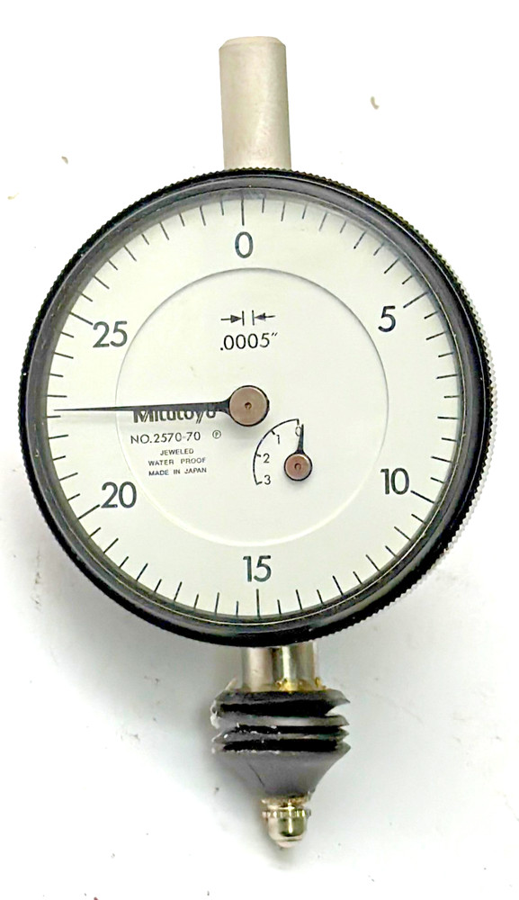 Mitutoyo Dial Indicator 2570-70 Range .0005 - .075