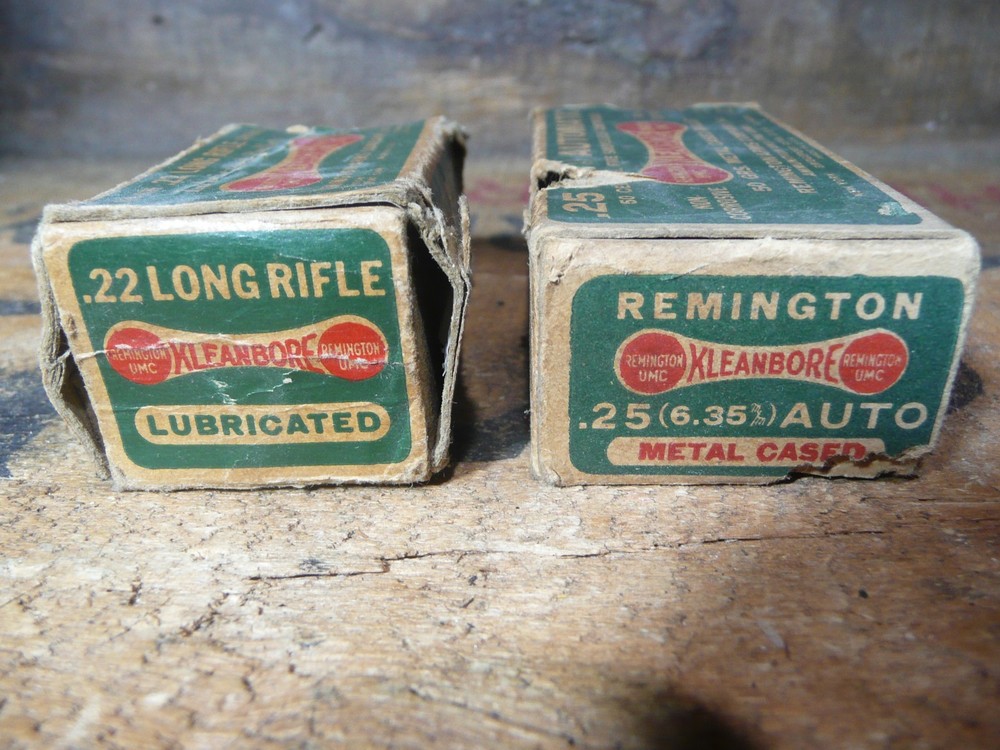 Vintage Kleanbore Empty Boxes .25 and .22