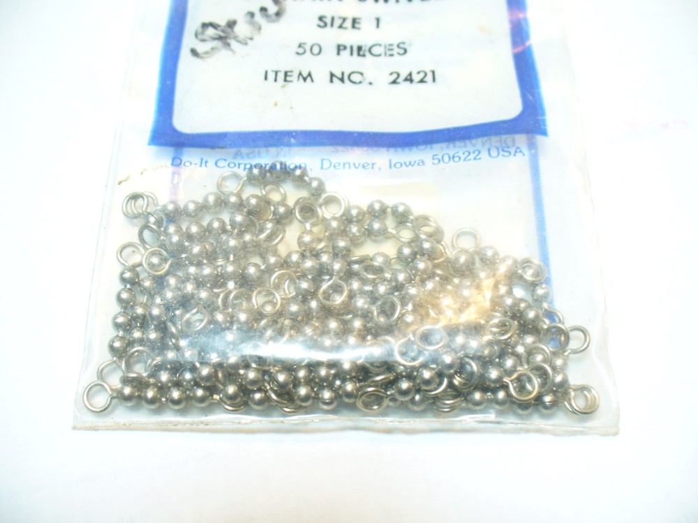 DO-IT Bead Chain Swivels 50 ct SIZE 1 #2421