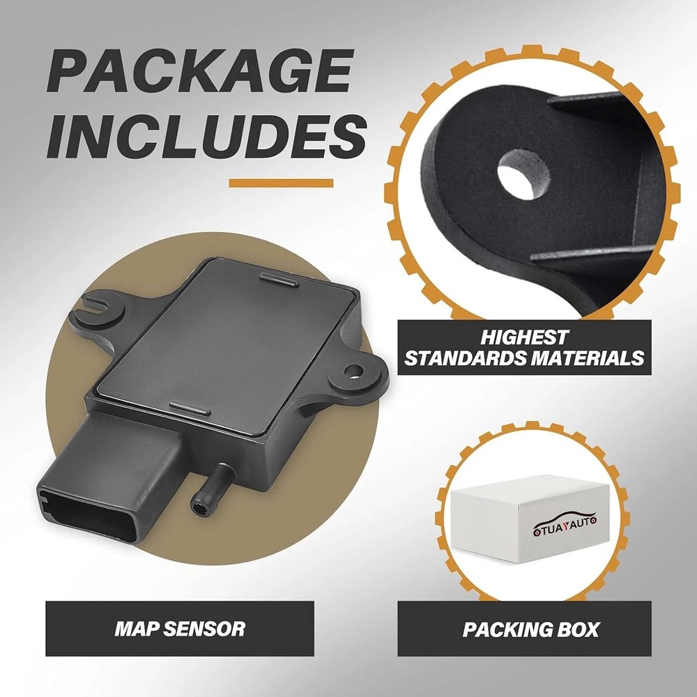 OTUAYAUTO MAP Manifold Absolute Pressure Sensor - Replacement for 1990-1995 Ford