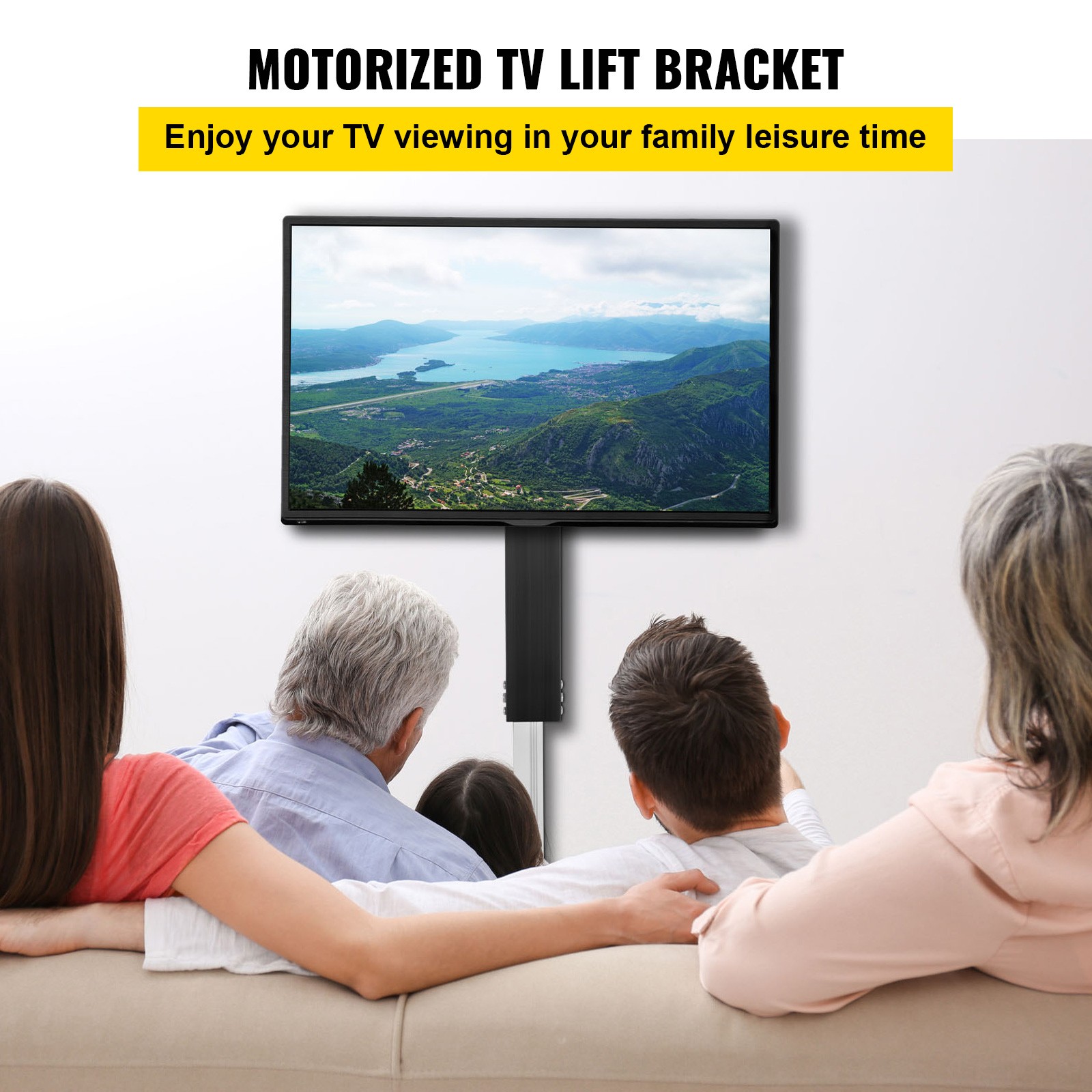 Uimoso Electric Motorized TV Lift Stand for 32-60" LCD/LED/OLED Plasma TVs