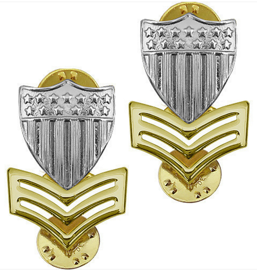 Vanguard Coast Guard Collar Device 1st Class Petty Officer E6