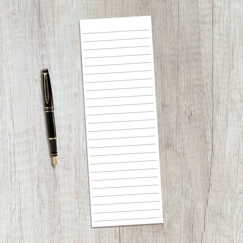 3 x 8.5 Lined Notepads for To Do Lists - 60 sheets per pad (5 pack)