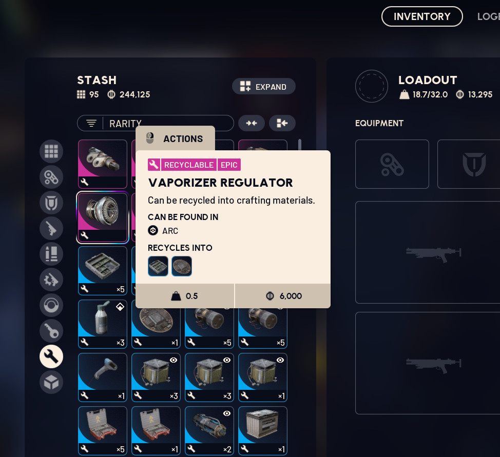 Vaporizer Regulator - ARC Raiders | PS5 / Xbox / PC