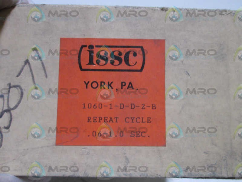 ISSC TIMER REPEAT CYCLE .06-1.0 SEC 1060-1-D-D-2-B NSMP