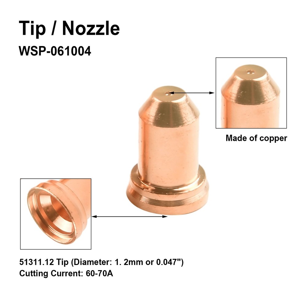 Torch Nozzle Plasma Cutter Kit Workshop Accessories IPT-80 Replacement