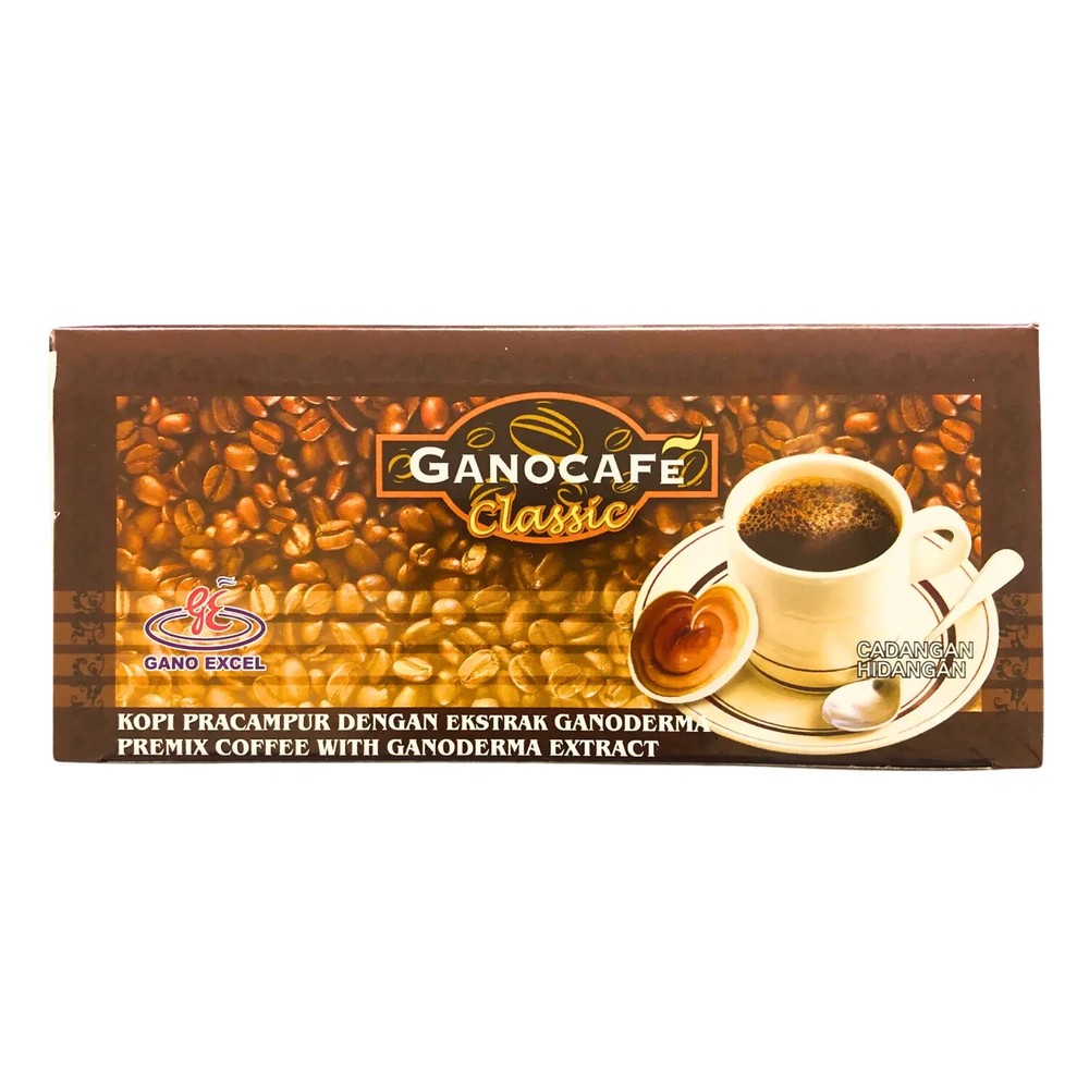 Gano Excel Classic Instant Black Coffee with Ganoderma Lucidum Extract- 30 Count