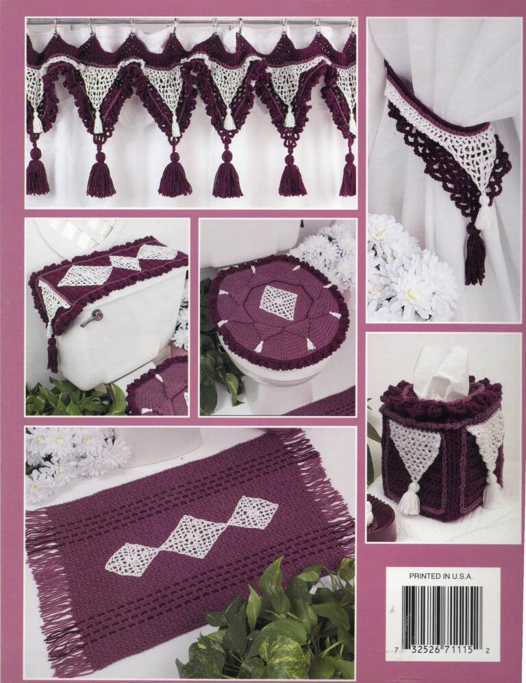 OOP!!! CROCHET TASSELED BATH SET