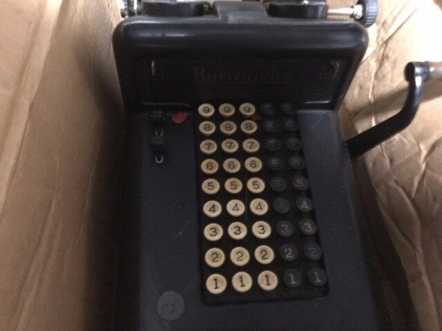 Vintage Burroughs adding machine