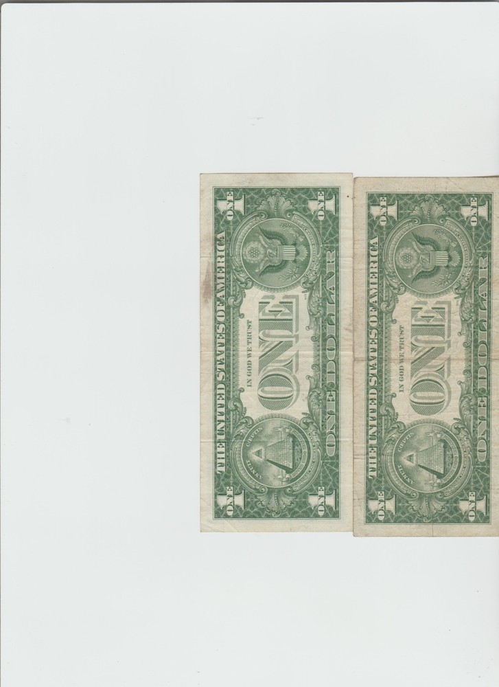 2 1957-A-B Silver Certificates(circulated))