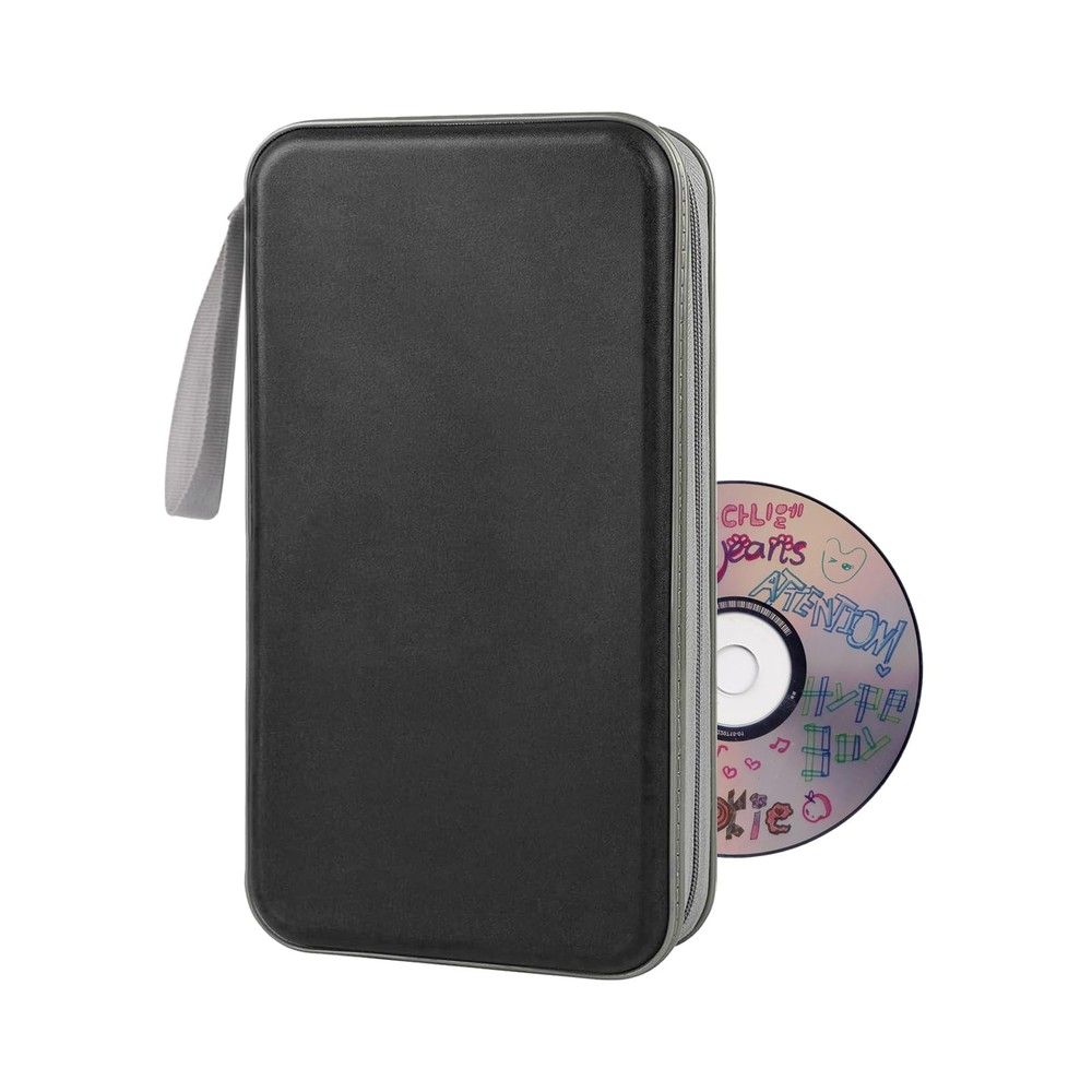 80 Capacity CD/DVD Cases Holders Hard Plastic Protective Storage Organizer
