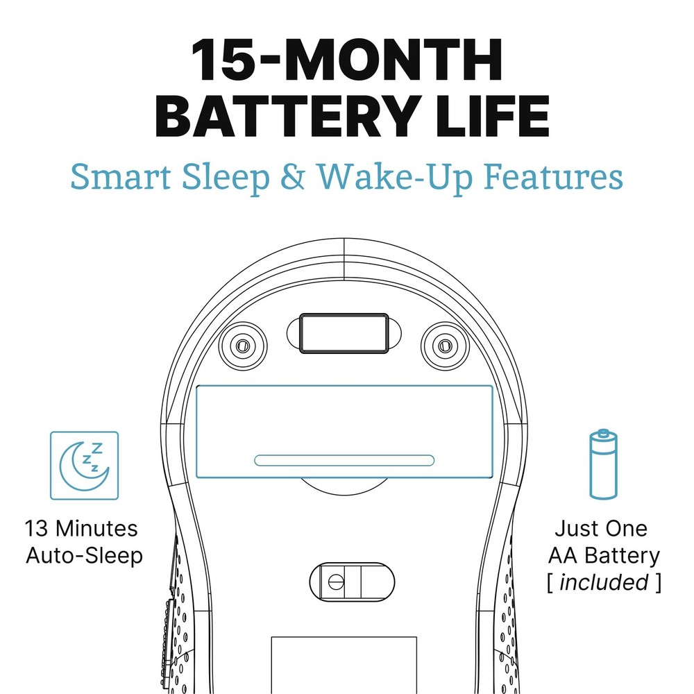 Silent Mouse Wireless – Computer Mouse Wireless, Mouse for Laptop, Mouse U