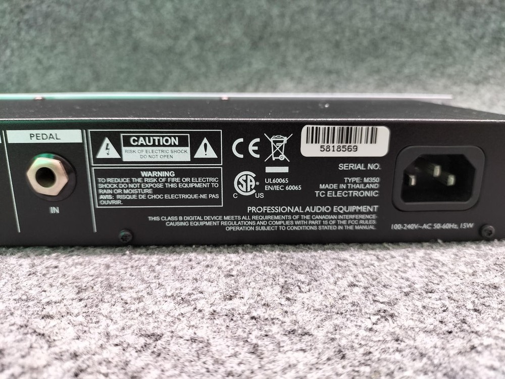 TC Electronic M350 Dual Engine Reverb Effects Processor Multi Effect Junk