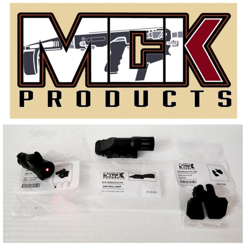 MCK FLASHLIGHT TARGET PACK  SIDE MOUNT FLASHLIGHT+ LASER +THUMB REST