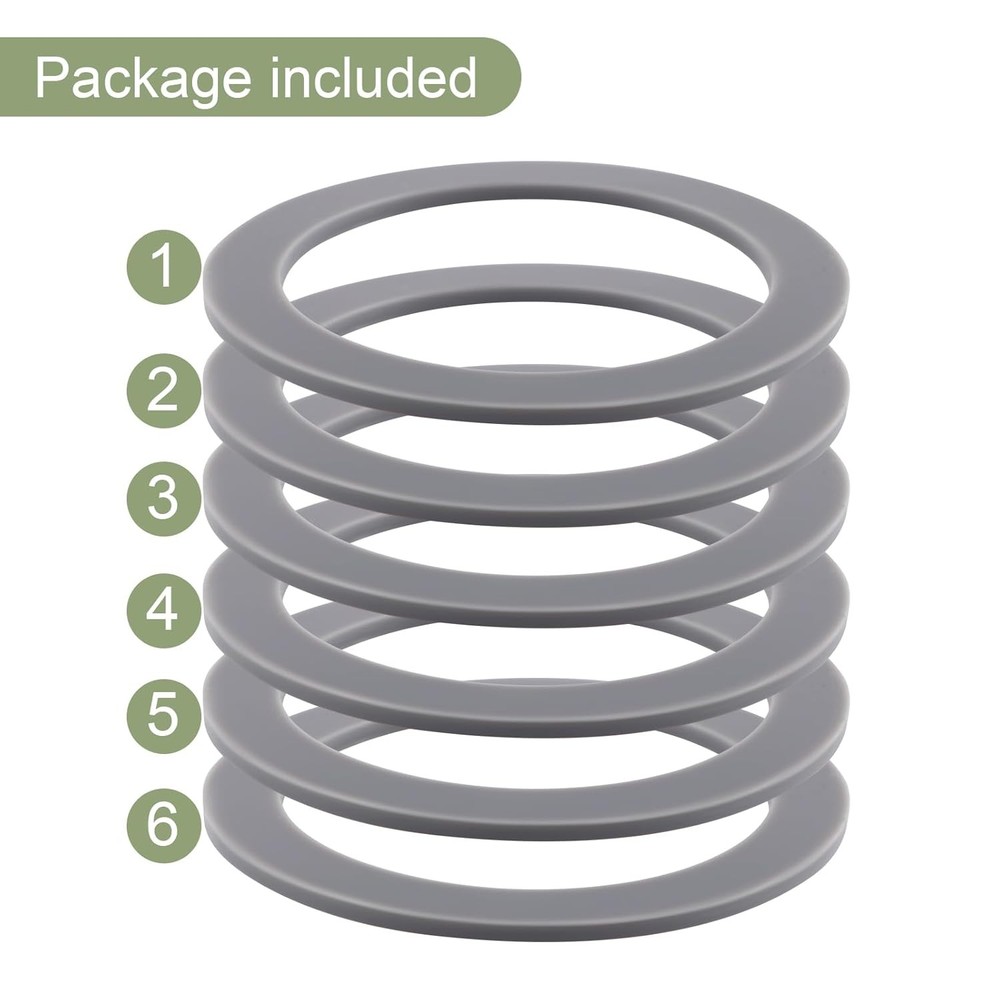 6-Pack Rubber Gaskets Sealing O-Ring Compatible with Oster Blender Replacement P