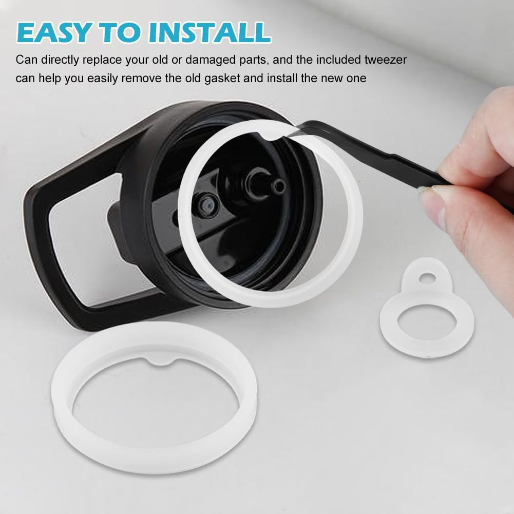 17pcs Water Bottle Lid Replacement, Silicone Water Bottle O Rings, Gasket Sea...