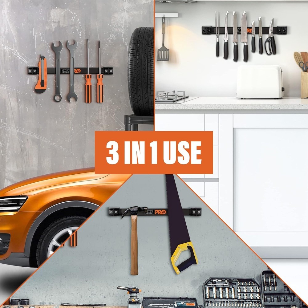 Tool Magnet Bar - Strong & Durable, Mounting Screws Inc.