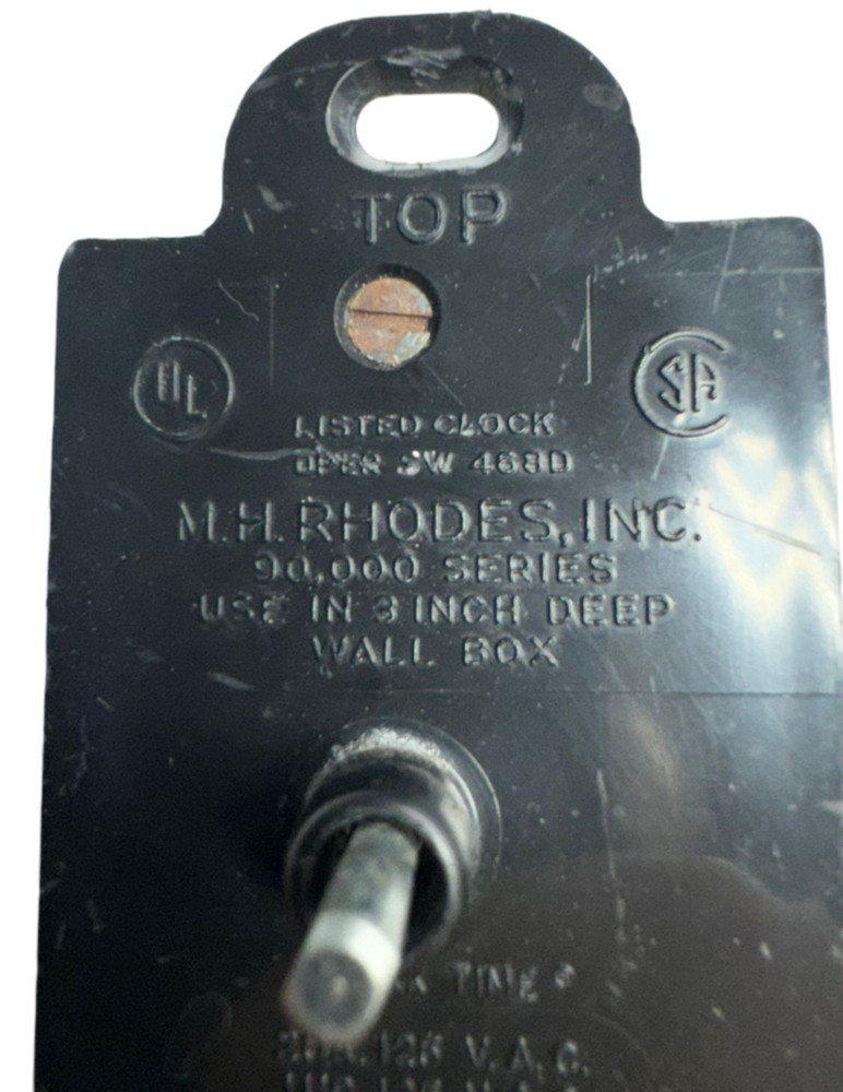 M.H Rhodes 90015 Wall Box Mark Timer 12 Hours **Please Read**