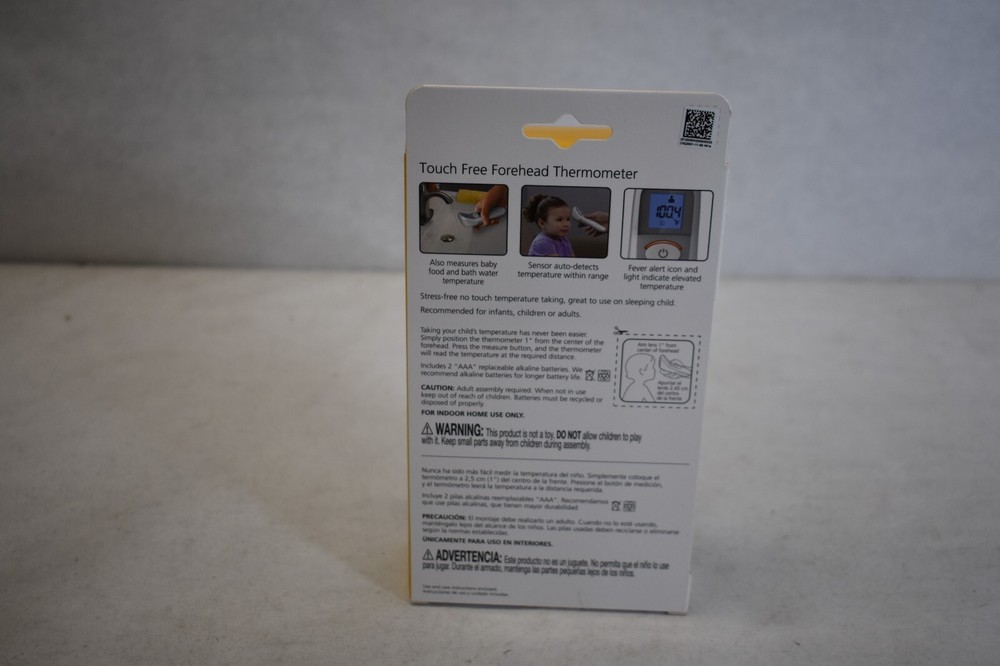 Safety 1st Touch Free Forehead Thermometer 1 Second Read Digital Display
