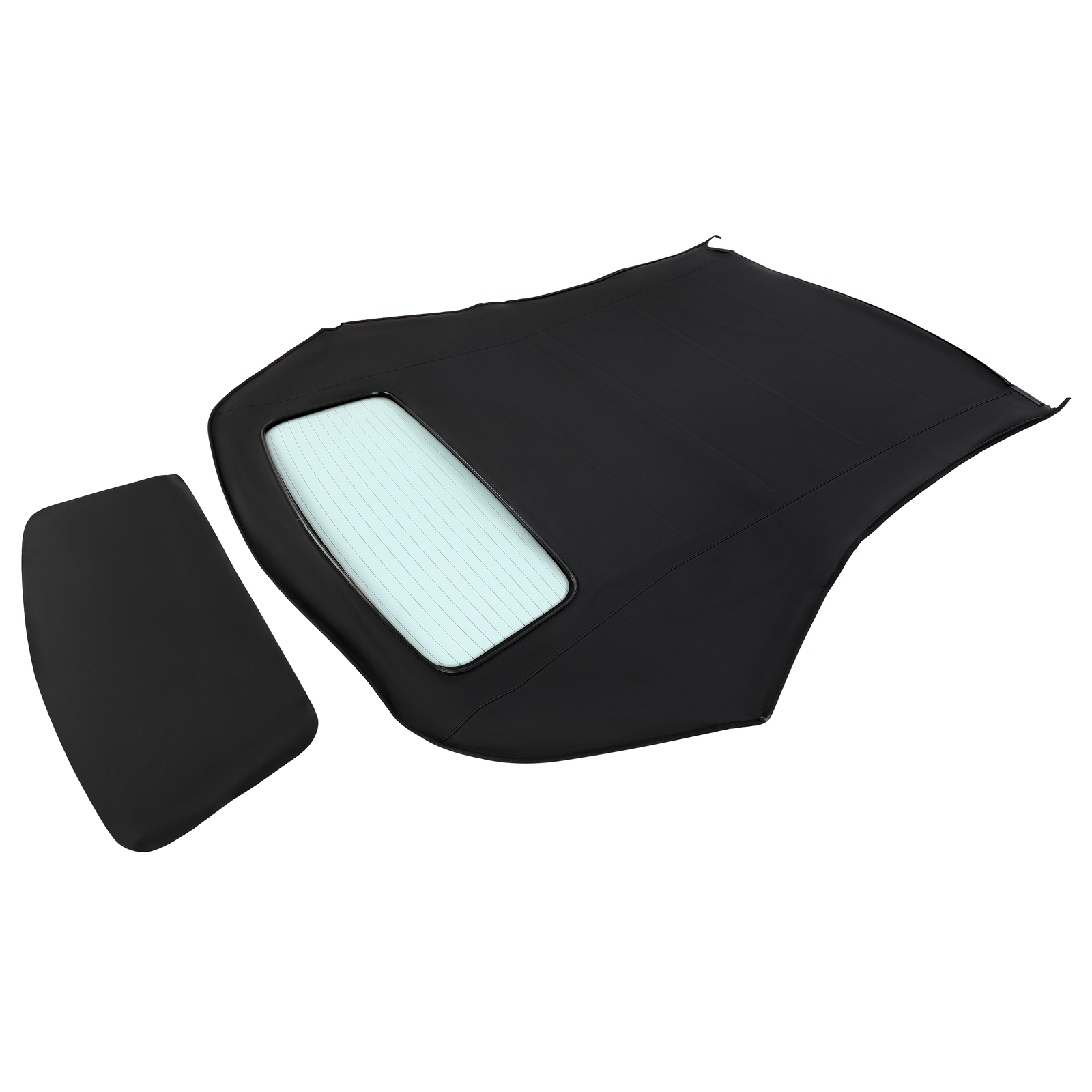 Fits Audi A4 03-09 Black Convertible Top W/ Heated Glass Window Sailcloth Vinyl