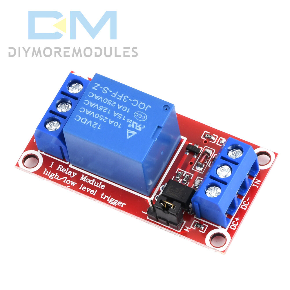 12V 1 Channel Relay High & Low Level Trigger Module With Optocoupler Isolation