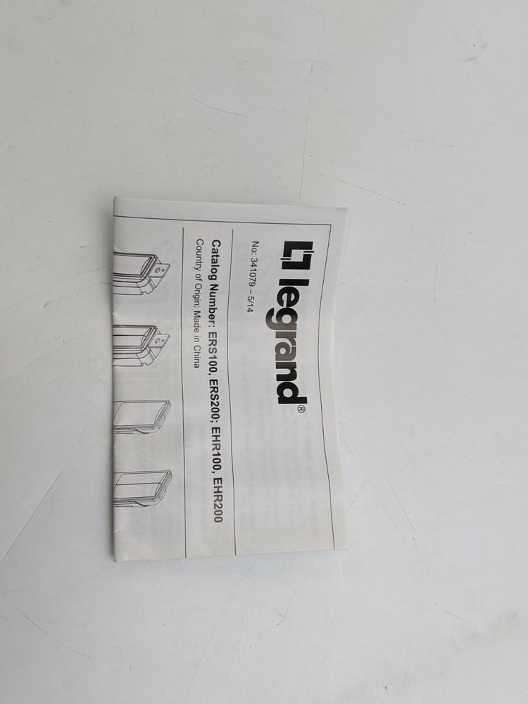 ERS100W RF Wireless Remote Switch 1 Button Occupancy Sensor 150Deg View White