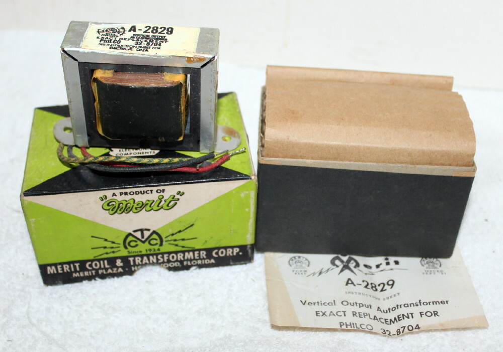 Vintage Merit A-2829 Vertical Audio Output Transformer ~ NIB