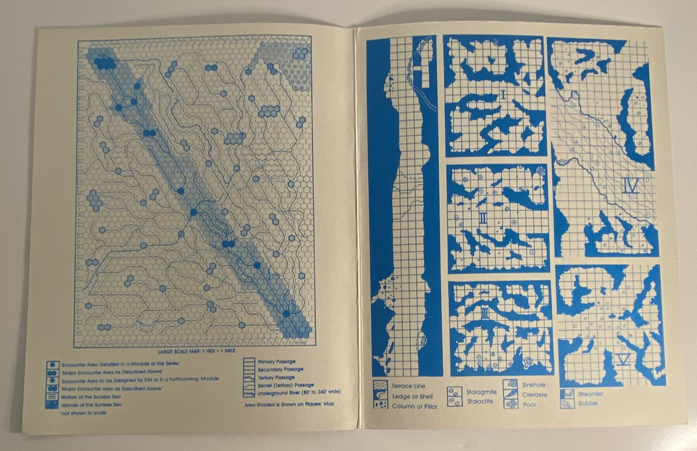 Advanced Dungeons & Dragons Module D1-D2 AD&D Adventure (9059) TSR