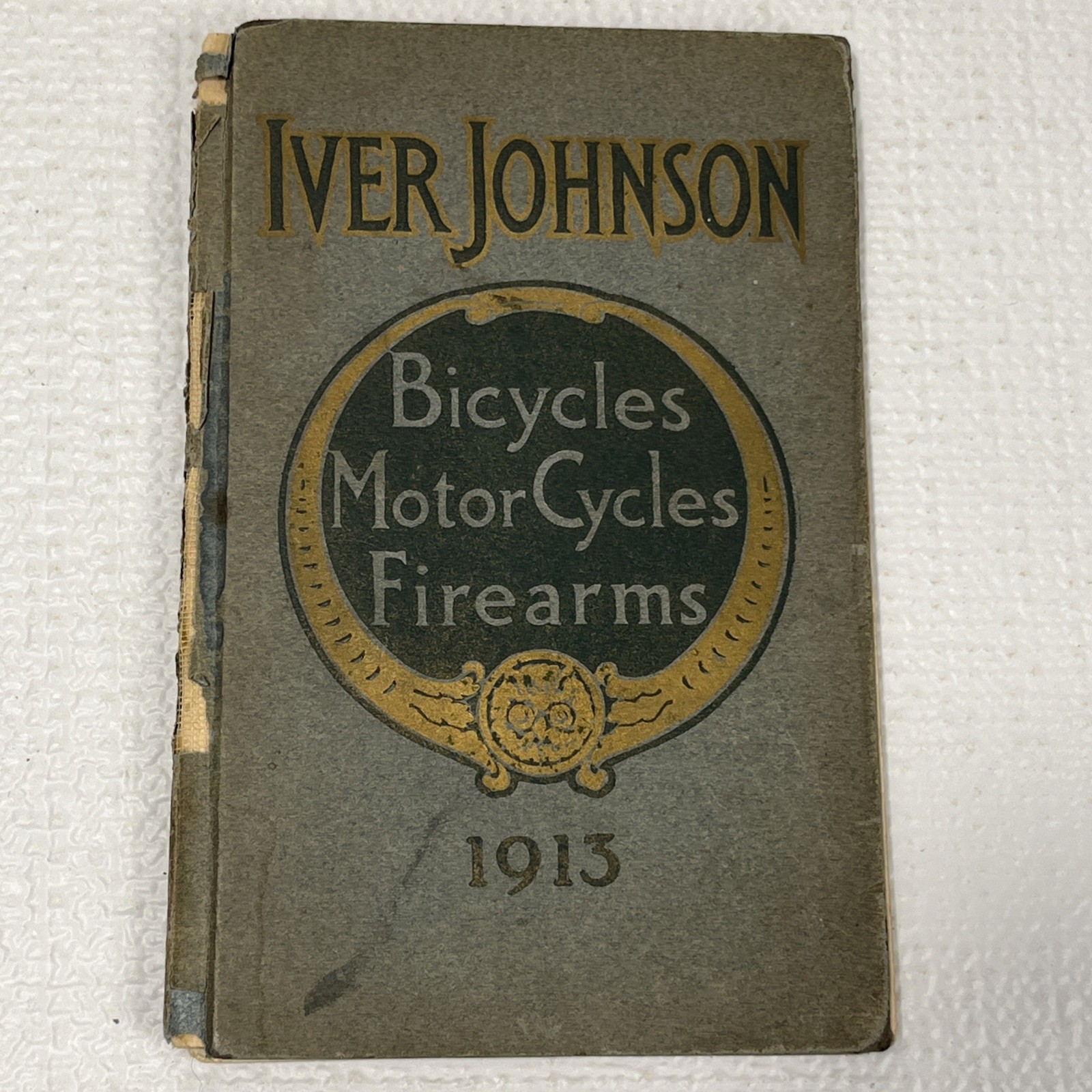 1913 Iver Johnson Original Paper Catalog for Bicycles, Motorcycles